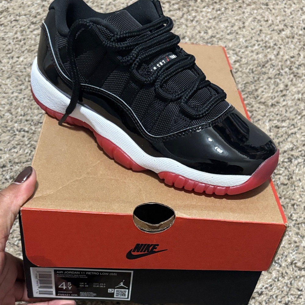 Nike Kids Sneakers - Black, White, and Red